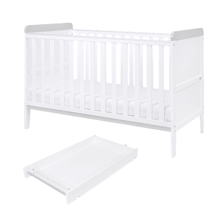 Rio Cot Bed with Cot Top Changer & Mattress